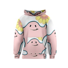 Huggiepops Flower - By Larenard Kids  Pullover Hoodie by LaRenard