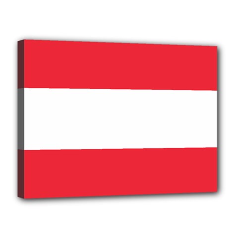 Flag Of Austria Canvas 16  X 12  (stretched) by FlagGallery