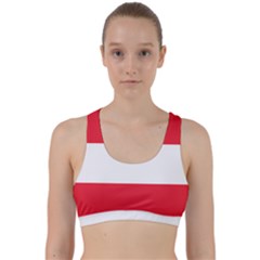 Flag Of Austria Back Weave Sports Bra by FlagGallery