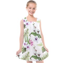 Summer Flowers Kids  Cross Back Dress by goljakoff