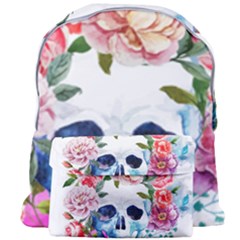 Skull And Flowers Giant Full Print Backpack by goljakoff