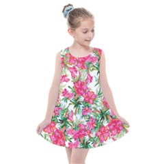 Pink Flowers Kids  Summer Dress by goljakoff