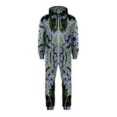 Calm In The Flower Forest Of Tranquility Ornate Mandala Hooded Jumpsuit (kids) by pepitasart