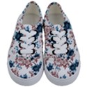 Blue and rose flowers Kids  Classic Low Top Sneakers View1