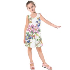 Garden Flowers Kids  Sleeveless Dress by goljakoff