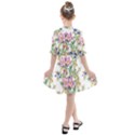 Garden flowers pattern Kids  All Frills Chiffon Dress View2