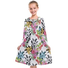 Summer Flowers Kids  Midi Sailor Dress by goljakoff