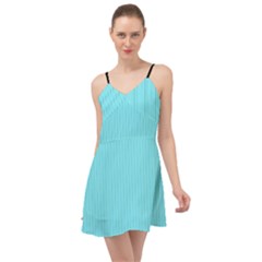 Arctic Blue & Black -  Summer Time Chiffon Dress by FashionLane