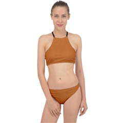 Alloy Orange & Black - Racer Front Bikini Set by FashionLane