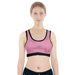 Amaranth Pink & Black - Sports Bra With Pocket by FashionLane