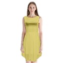 Arylide Yellow & Black - Sleeveless Chiffon Dress   View1