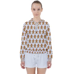 Gingerbread Men Women s Tie Up Sweat by Mariart