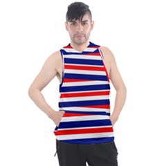 Patriotic Ribbons Men s Sleeveless Hoodie by Mariart