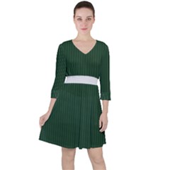 Eden Green & White - Ruffle Dress by FashionLane