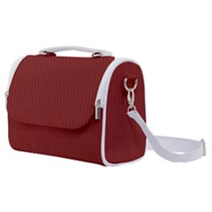 Berry Red & White - Satchel Shoulder Bag by FashionLane