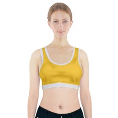 Dandelion Yellow & White - Sports Bra With Pocket by FashionLane