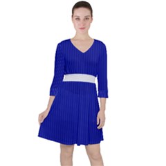 Admiral Blue & White - Ruffle Dress by FashionLane