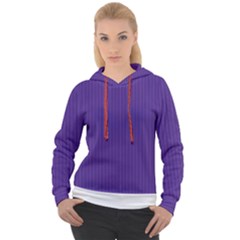 Spanish Violet & White - Women s Overhead Hoodie by FashionLane