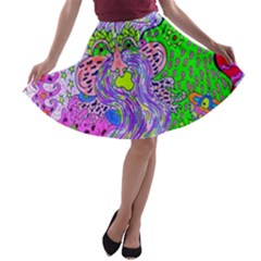 Shapechanger A-line Skater Skirt by chellerayartisans