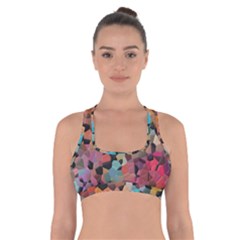 Mosaic Pieces                                                         Cross Back Sports Bra by LalyLauraFLM