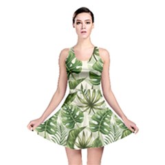 Green Leaves Reversible Skater Dress by goljakoff