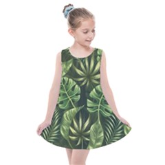 Green Leaves Kids  Summer Dress by goljakoff