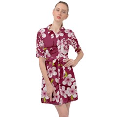 Sakura Belted Shirt Dress by goljakoff