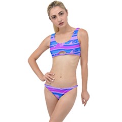 Fish Texture Blue Violet Module The Little Details Bikini Set by HermanTelo