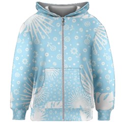 Flower Illustrations Kids  Zipper Hoodie Without Drawstring by HermanTelo