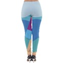 Ice Summer Beach Sea Dessert Lightweight Velour Leggings View2