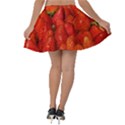 Colorful Strawberries At Market Display 1 Velvet Skater Skirt View2