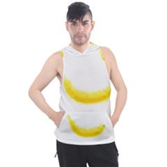 Banana Fruit Watercolor Painted Men s Sleeveless Hoodie by Mariart