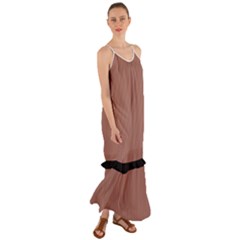 Blast-off Bronze - Cami Maxi Ruffle Chiffon Dress by FashionLane