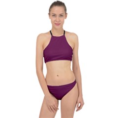 Boysenberry Purple - Racer Front Bikini Set by FashionLane