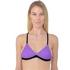 Floral Purple - Reversible Tri Bikini Top by FashionLane