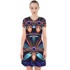 Fractal Flower Adorable In Chiffon Dress by Sparkle