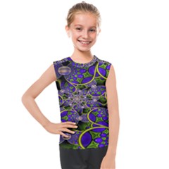 Fractalbubbles Kids  Mesh Tank Top by Sparkle