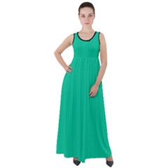 Caribbean Green - Empire Waist Velour Maxi Dress by FashionLane