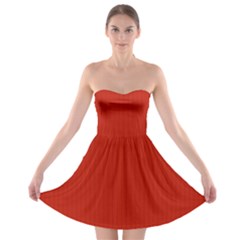 Christmas Red - Strapless Bra Top Dress by FashionLane