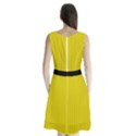 Citrine Yellow - Sleeveless Waist Tie Chiffon Dress View2