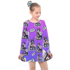 Charm, Wit & Wisdom - By Larenard Kids  Long Sleeve Dress by LaRenard