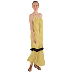 Jasmine Yellow - Cami Maxi Ruffle Chiffon Dress by FashionLane