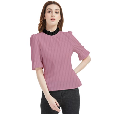 Cashmere Rose - Frill Neck Blouse by FashionLane