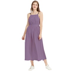 Chinese Violet - Boho Sleeveless Summer Dress by FashionLane