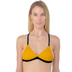 Chinese Yellow - Reversible Tri Bikini Top by FashionLane