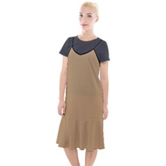 Wood Brown - Camis Fishtail Dress by FashionLane