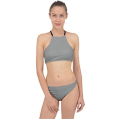 Trout Grey - Racer Front Bikini Set by FashionLane