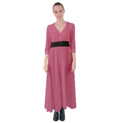 Tulip Pink - Button Up Maxi Dress by FashionLane