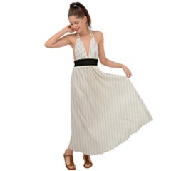 Alabaster - Backless Maxi Beach Dress by FashionLane