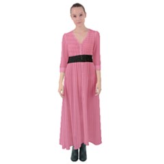 Aurora Pink - Button Up Maxi Dress by FashionLane